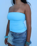 TUBE TOP - CLOUD BLUE