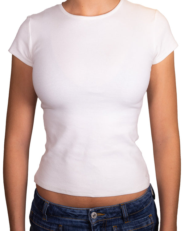 Fitted T shirt - Milk