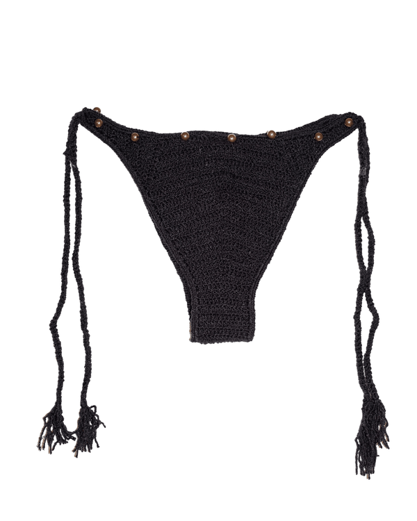 Luna Bottom - Black Crochet
