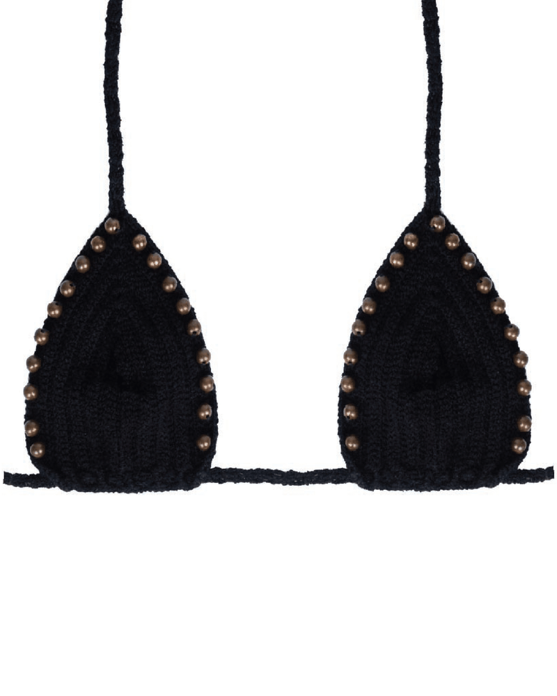 Luna Top - Black Crochet