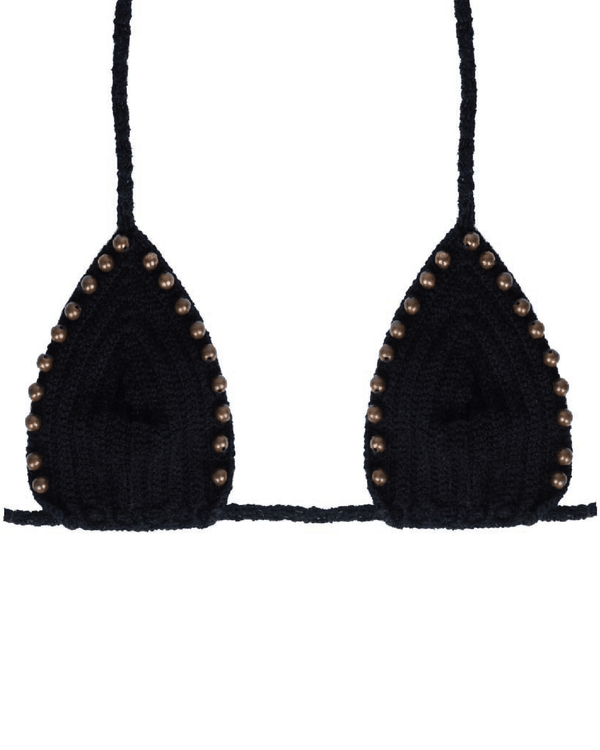Luna Top - Black Crochet
